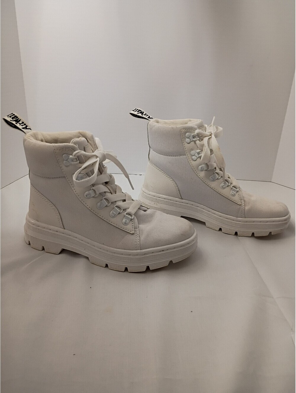 Doc Martens White Combs Poly Casual Boots